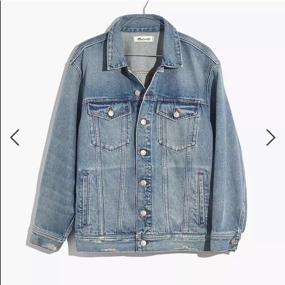 NWOT Madewell Oversized Trucker Denim Jacket